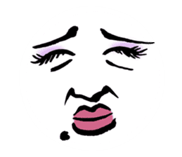 Reaction of the woman face sticker #6434573