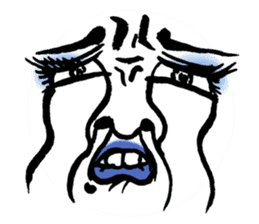 Reaction of the woman face sticker #6434578