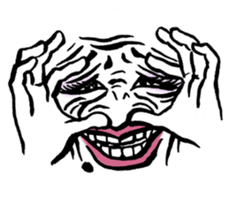 Reaction of the woman face sticker #6434579