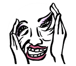 Reaction of the woman face sticker #6434585