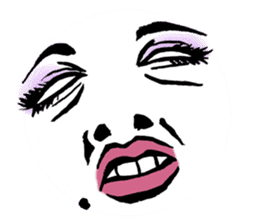 Reaction of the woman face sticker #6434586