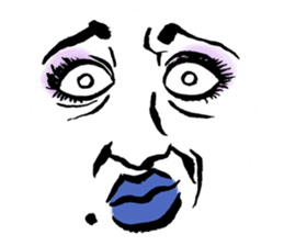 Reaction of the woman face sticker #6434588