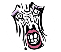 Reaction of the woman face sticker #6434590