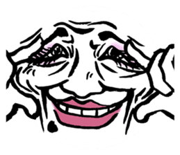 Reaction of the woman face sticker #6434593