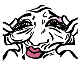 Reaction of the woman face sticker #6434594