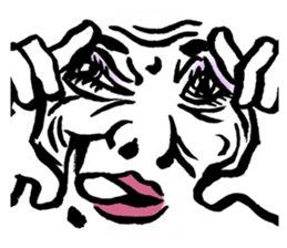 Reaction of the woman face sticker #6434595