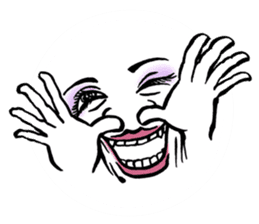 Reaction of the woman face sticker #6434599