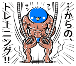Muscle bird sticker #6435522