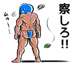 Muscle bird sticker #6435538