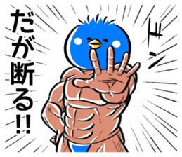 Muscle bird sticker #6435557