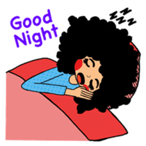 Ai Yong Ai Yong, curly hair girl sticker #6435810