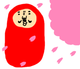 Tumbling doll DARUMA The second sticker #6436286