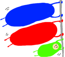 Tumbling doll DARUMA The second sticker #6436287