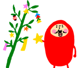 Tumbling doll DARUMA The second sticker #6436293