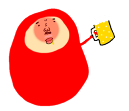 Tumbling doll DARUMA The second sticker #6436294
