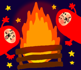 Tumbling doll DARUMA The second sticker #6436298