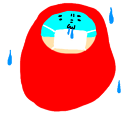 Tumbling doll DARUMA The second sticker #6436303