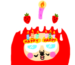 Tumbling doll DARUMA The second sticker #6436312