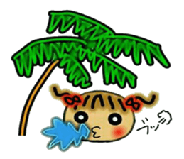 Kansai accent and summer 2! Cute MI. 4 sticker #6437273