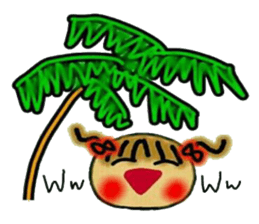 Kansai accent and summer 2! Cute MI. 4 sticker #6437275