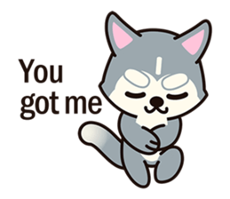Huskies puppy(So into the cute dog) sticker #6438322
