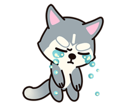 Huskies puppy(So into the cute dog) sticker #6438335