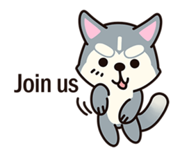 Huskies puppy(So into the cute dog) sticker #6438337
