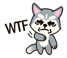 Huskies puppy(So into the cute dog) sticker #6438355