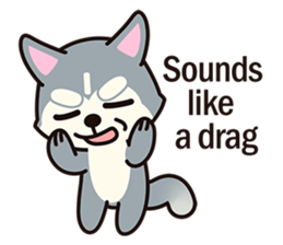 Huskies puppy(So into the cute dog) sticker #6438357