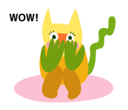 Daily life of animal and a fairy. (E) sticker #6438366