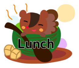 Daily life of animal and a fairy. (E) sticker #6438370