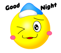 kawaii Smiley Face 3D(Greeting/English) sticker #6438803