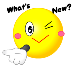 kawaii Smiley Face 3D(Greeting/English) sticker #6438806
