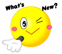 kawaii Smiley Face 3D(Greeting/English) sticker #6438806