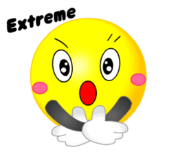 kawaii Smiley Face 3D(Greeting/English) sticker #6438813