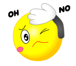 kawaii Smiley Face 3D(Greeting/English) sticker #6438825