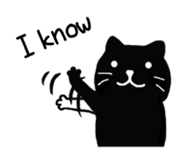 Daily lives of black cat (Eng ver.) sticker #6439001