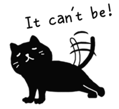 Daily lives of black cat (Eng ver.) sticker #6439002