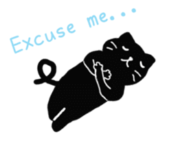 Daily lives of black cat (Eng ver.) sticker #6439006