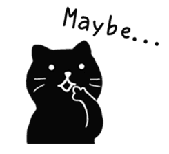Daily lives of black cat (Eng ver.) sticker #6439017