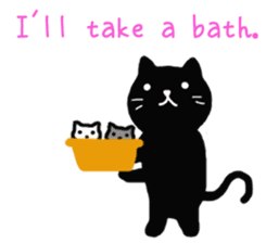 Daily lives of black cat (Eng ver.) sticker #6439022