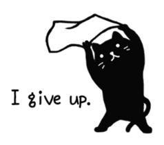 Daily lives of black cat (Eng ver.) sticker #6439025
