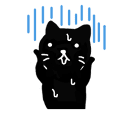 Daily lives of black cat (Eng ver.) sticker #6439029