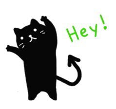 Daily lives of black cat (Eng ver.) sticker #6439032