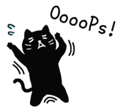 Daily lives of black cat (Eng ver.) sticker #6439033