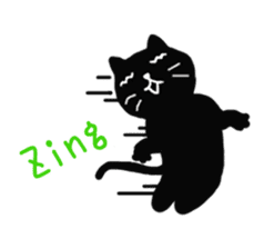 Daily lives of black cat (Eng ver.) sticker #6439037