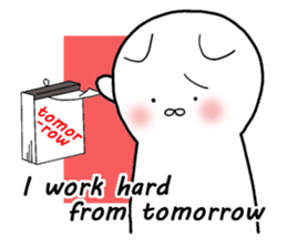 A negative cat (English ver.) sticker #6440204