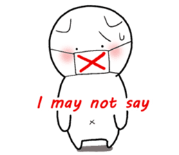 A negative cat (English ver.) sticker #6440206