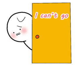 A negative cat (English ver.) sticker #6440207