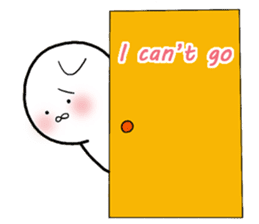 A negative cat (English ver.) sticker #6440207